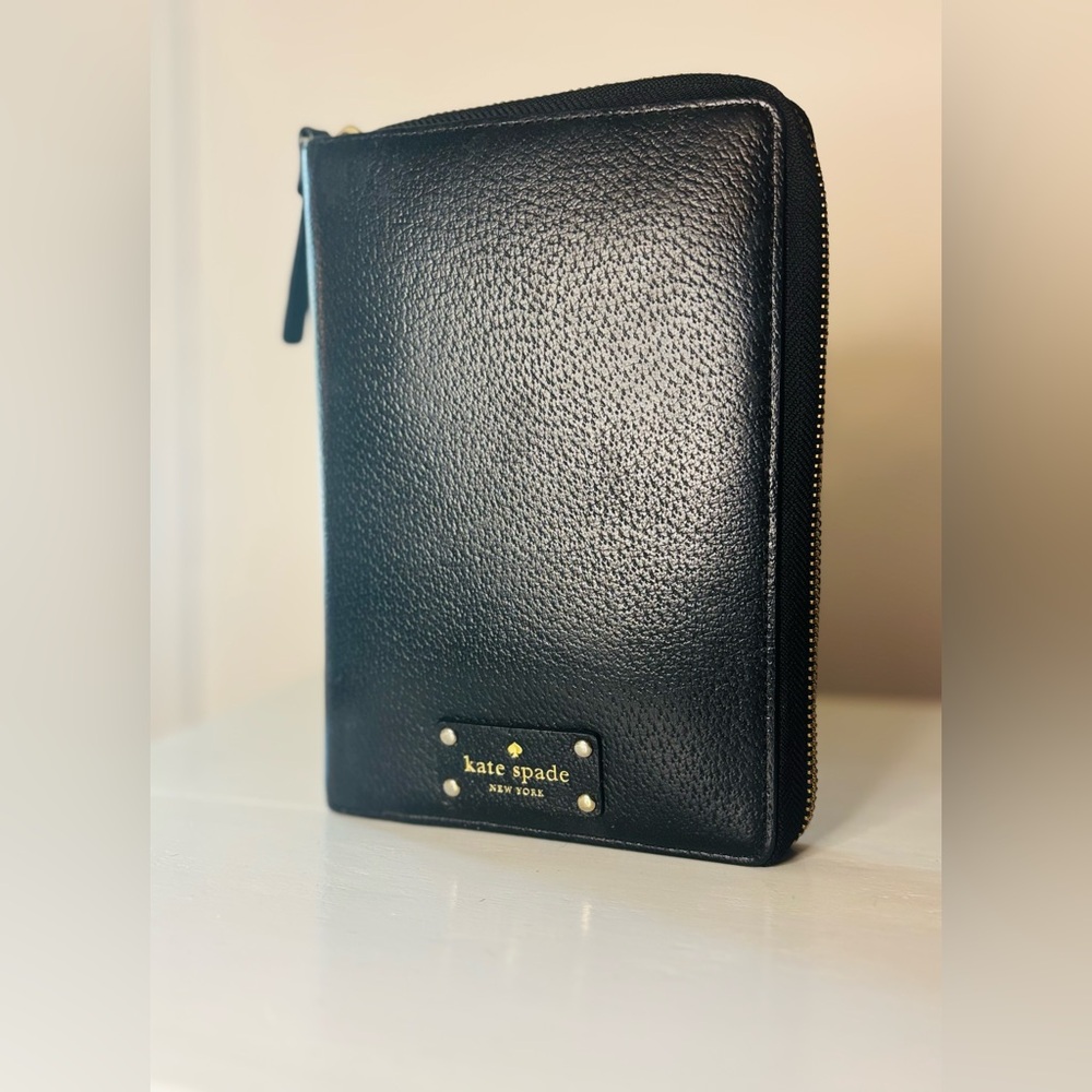 Kate Spade Black Leather Planner
